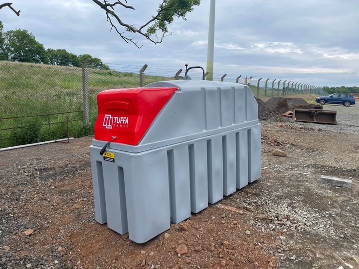 Tuffa 1350 Litre Diesel tank delivered to Ballymena Livestock Market