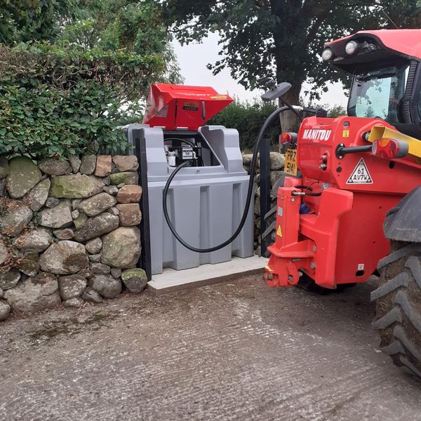 2500 Litre Diesel Tank in action in Ballymena