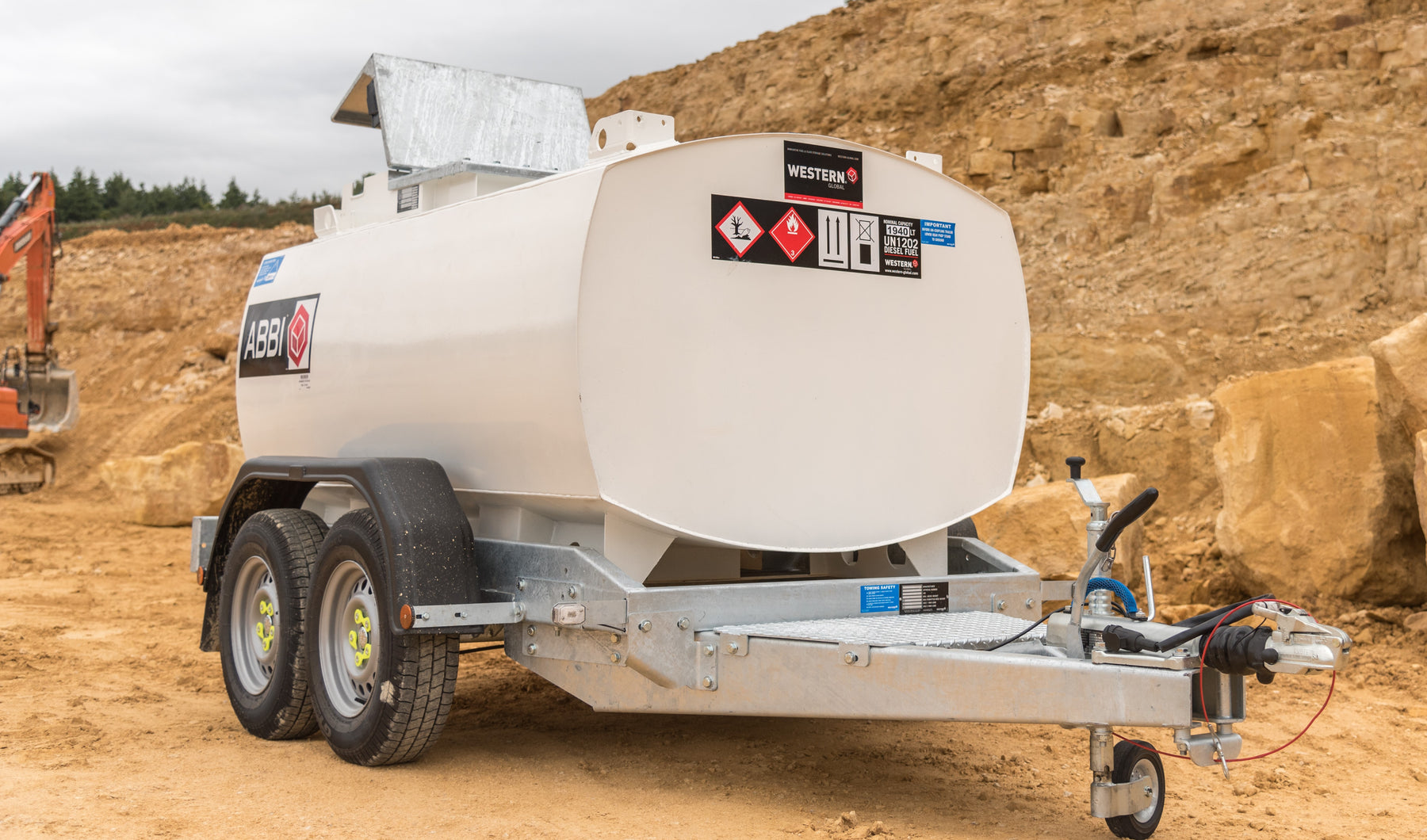 2000 Litre Steel Bunded Bowser - Western ABBI Highway Bowser - H20ART