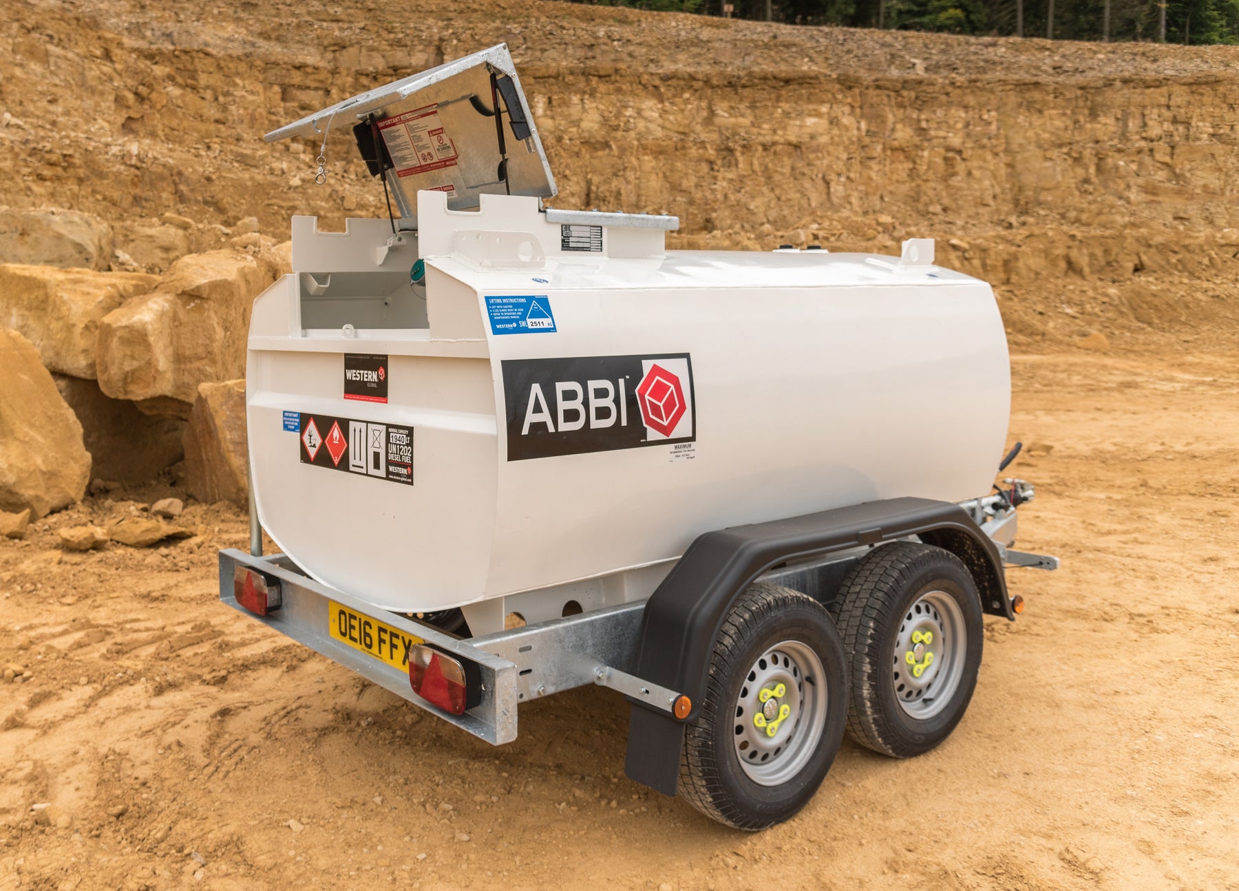 2000 Litre Steel Bunded Bowser - Western ABBI Highway Bowser - H20ART