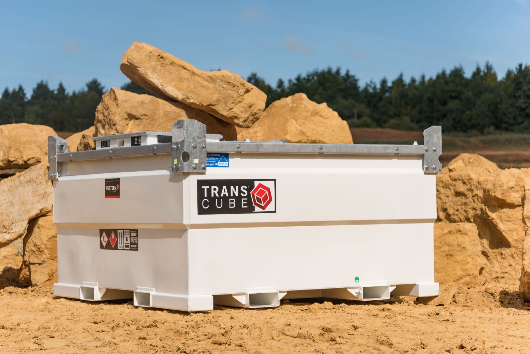 4500 Litre Steel Bunded Diesel Fuel Tank - Western TransCube