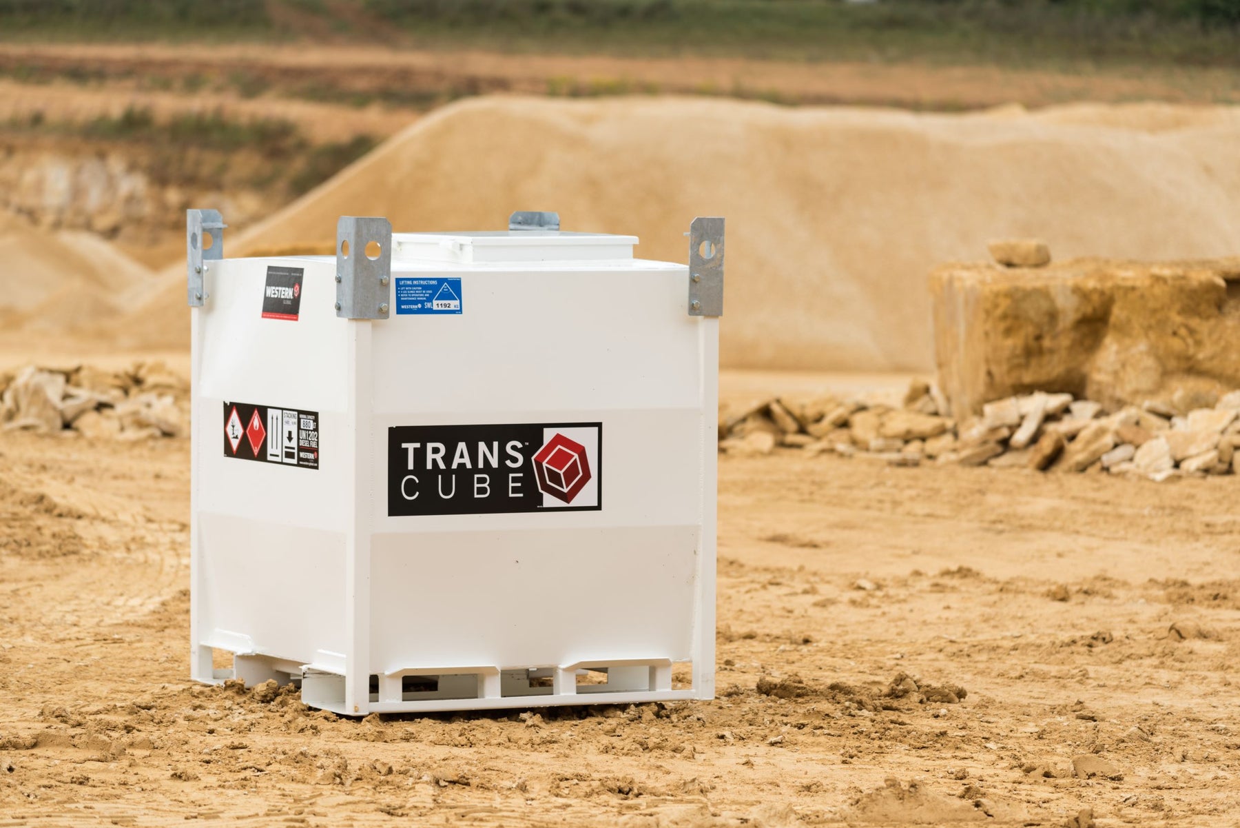 1000 Litre Steel Bunded Diesel Fuel Tank - Western TransCube