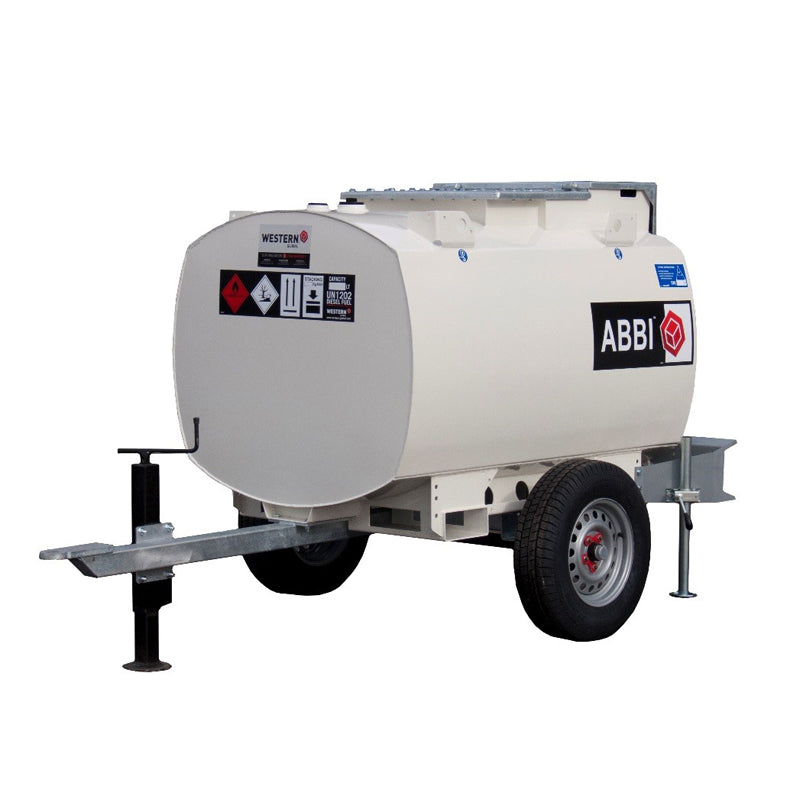 950 Litre Steel Bunded Site Diesel Bowser - Western Global - Offroad Use Only