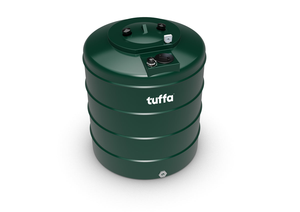 1400 Litre Single Skin Heating Oil Tank - Plastic Single Skin Tank - Tuffa Tanks