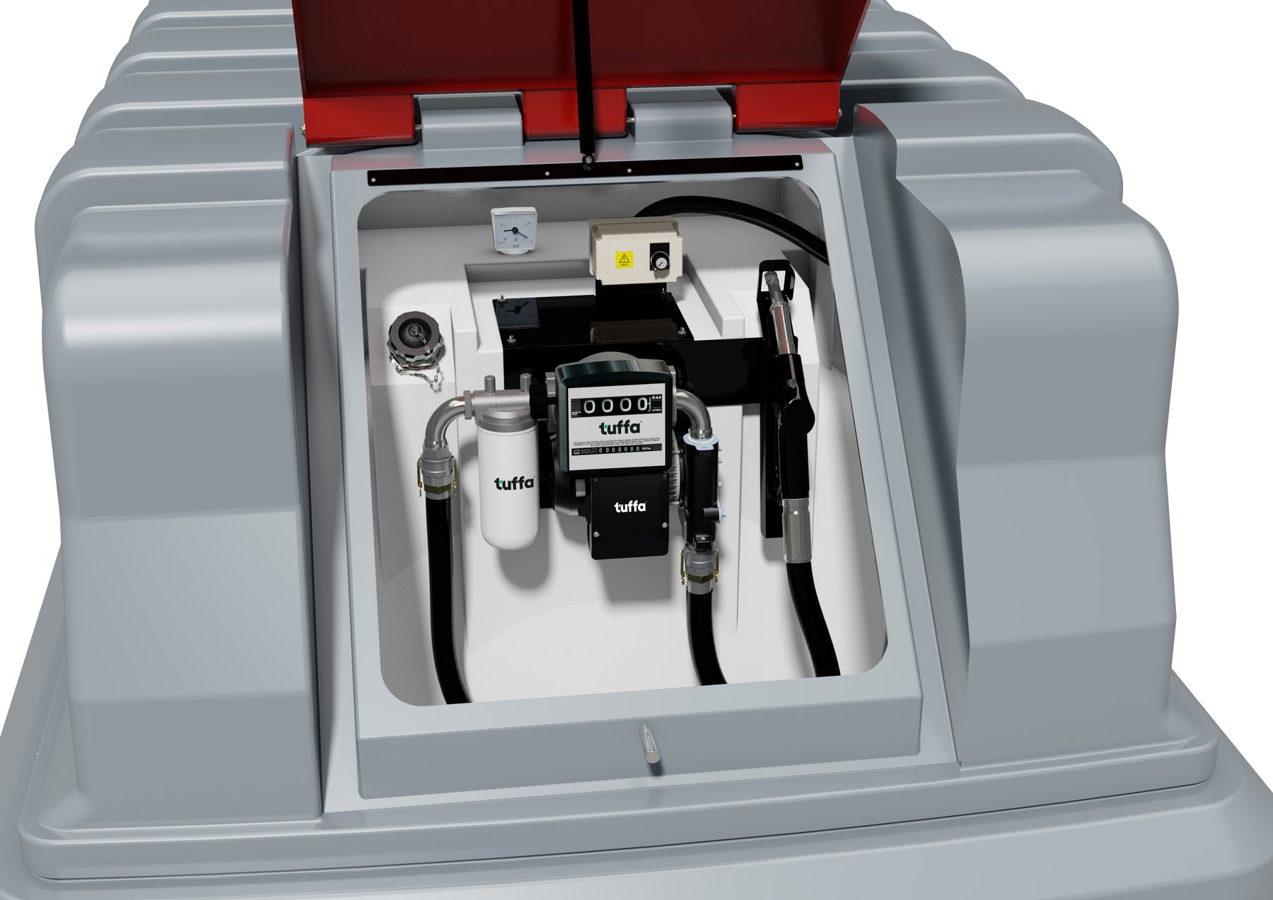 2500 Litre Bunded Diesel Fuel Tank Station - Tuffa 2500 Litre Fuel Tank