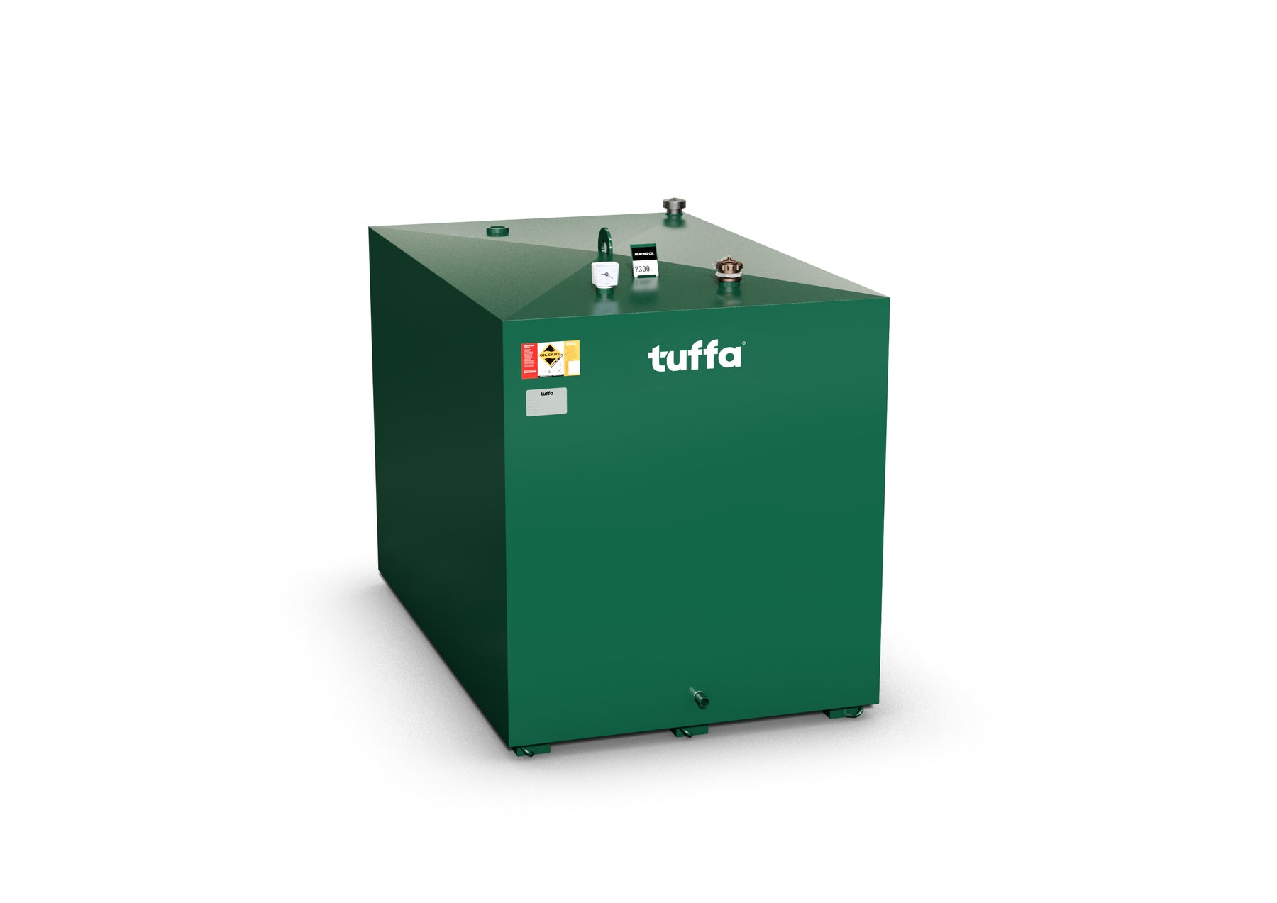 2300 Litre Heating Oil Tank - Steel Single Skin Heating Oil Tank - Tuffa Tanks