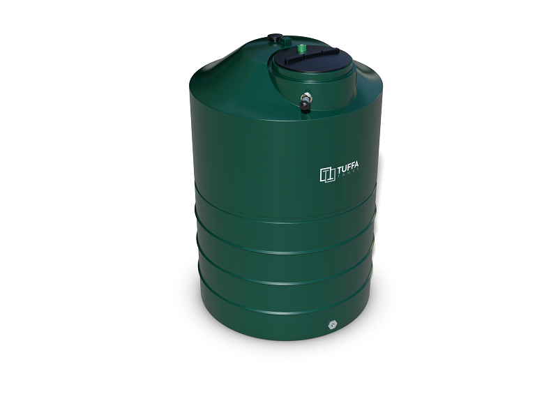 3500 Litre Single Skin Heating Oil Tank - Plastic Single Skin Tank - Tuffa Tanks