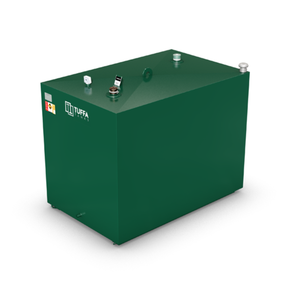 1800 Litre Heating Oil Tank - Home Heating Oil Fire Protected Bunded Steel Tank - Tuffa Tanks